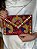 Bolsa Clutch - Tecido - Bordado - Vinho - Imagem 1