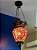 Luminária de Teto Turca Gota Laranja e Vermelha - Imagem 3