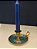 Porta Vela - Latão - Dourado - Azul Claro - Imagem 1