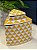 Potiche  - Ceramica - Amarelo e Branco - 19CM - Imagem 2
