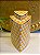 Potiche  - Ceramica - Amarelo e Branco - 26CM - Imagem 1