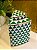 Potiche  - Ceramica - Verde e Branco - 26CM - Imagem 2