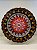 Prato de Parede Medio - Turquia - Decorativo - Cerâmica - Alto Relevo - Preto e Vermelho - Imagem 1