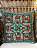 Capa de Almofada Bordada 45x45 Azul Escuro - Imagem 1