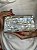 Bolsa Clutch em Metal - Dourada - Madrepérolas -  Com Alça - Imagem 1