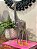 Girafa - Decorativa - Metal - Prata - Imagem 1