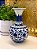 Vaso Decorativo - Azul e Branco - Ceramica - 22CM - Imagem 2