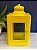 Lanterna - Metal e Vidro - Amarelo - 36cm - Imagem 1