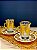 Copo Turco - Pares - Vidro Turquia - Dourado - Imagem 1