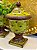 Potiche Decorativo - Ceramica - Verde Vintage - 39cm - Imagem 1