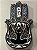 Hamsa - Mão de Fatima - Madeira - Pintado a mão - Marrom e Branco - Imagem 1