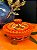 Tagine Saleiro Marroquino - Ceramica - Pitando à mão - Laranja - Imagem 1