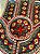 Petisqueira com Prato - Cerâmica - Tunísia - Hamsa - Pintado à mão - Vermelho e Colorido - Imagem 2