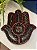 Petisqueira com Prato - Cerâmica - Tunísia - Hamsa - Pintado à mão - Preto e Vermelho - Imagem 1