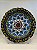 Prato de Parede Grande - Turquia - Decorativo - Cerâmica - Alto Relevo - Preto e Azul - Imagem 1