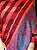 Pashmina de Viscose - Tons de Vermelho e Azul - Imagem 2