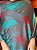 Pashmina de Viscose - Verde e Vermelho - Imagem 2