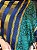 Pashmina de Viscose - Verde, Amarelo e Azul - Imagem 2