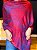 Pashmina de Viscose - Vermelho e Roxo - Imagem 1