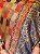 Pashmina de Viscose - Laranja, Roxo e Preto - Imagem 2