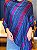 Pashmina de Viscose - Roxo, Azul e Verde - Imagem 1