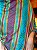 Pashmina de Viscose - Amarelo, Azul e Rosa - Imagem 2