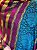 Pashmina de Viscose - Azul, Amarelo e Roxo - Imagem 2