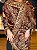 Pashmina de Viscose - Estampada - Dupla Face -  Preto, Vinho e Bege - Imagem 1
