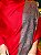 Pashmina de Viscose - Estampada -  Vermelho, Roxo e Verde - Imagem 2