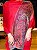 Pashmina de Viscose - Estampada - Vermelho, Verde, Roxo - Imagem 1