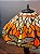 Abajur Tiffany - Vitral - GG - Ouro Velho - Laranja - Imagem 2