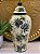 Potiche - Ceramica - Verde - Folhas - G - 51CM - Imagem 1