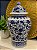 Potiche - Ceramica - Azul e Branco - GG - 58CM - Imagem 2