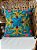 Capa de Almofada Bordada Tassel 45x45 Azul - Imagem 1