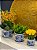 Cachepot em Ceramica - Azul e Branco - 20,5CM - Imagem 2