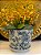 Cachepot em Ceramica - Azul e Verde - 25,5CM - Imagem 1