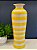 Vaso - Ceramica - Amarelo e Branco - Imagem 1