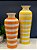 Vaso - Ceramica - Laranja e Branco - Imagem 2