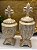Potiche - Off White e Dourado - Ceramica - 43cm - Imagem 2