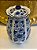 Potiche - Branco, Azul - Ceramica - 29cm - Imagem 2