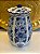Potiche - Branco, Azul - Ceramica - 29cm - Imagem 1