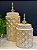 Potiche - Cerâmica - Branco e Dourado - 34CM - Imagem 3