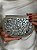 Bolsa Clutch em Metal  - Prata, Madrepérolas e Preto - Com Alça - Imagem 2
