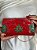 Bolsa Clutch em Metal - Vermelho e Turquesa - Com Alça - Imagem 2