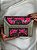 Bolsa Clutch em Metal - Pink e Prata - Com Alça - Imagem 1