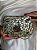 Bolsa Clutch em Metal - Madrepérolas, Vermelho, Verde e Dourado - Com Alça - Imagem 2