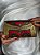 Bolsa Clutch em Metal  - Vermelha e Dourada - Com Alça - Imagem 1