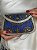 Bolsa Clutch em Metal - Azul e Prata - Com Alça - Imagem 1