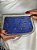 Bolsa Clutch em Metal - Azul e Prata - Com Alça - Imagem 2