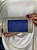 Bolsa Clutch em Metal - Azul e Prata - Com Alça - Imagem 2
